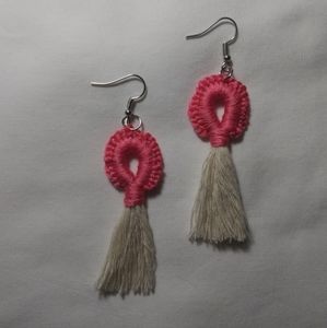 Pink earrings